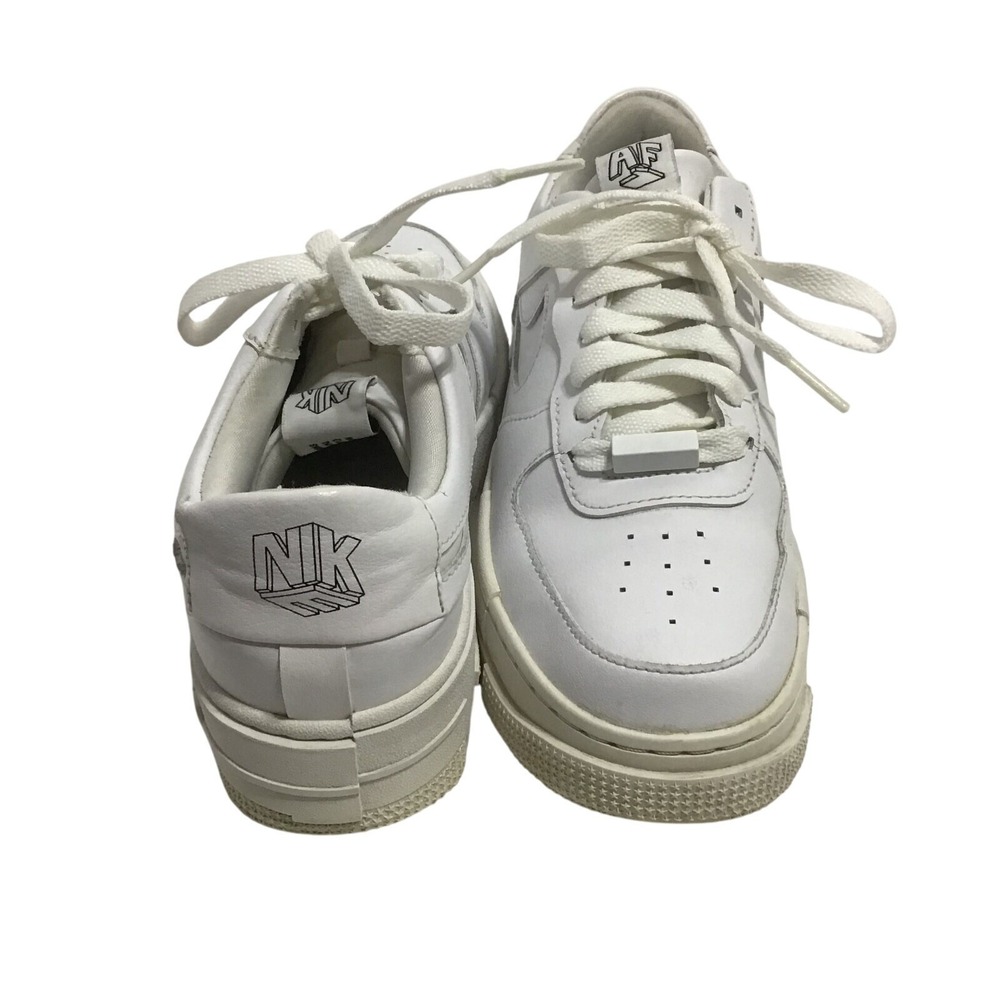Nike Air Force 1 Pixel Triple White Leather Low Top‎ Sneakers CK6649-100